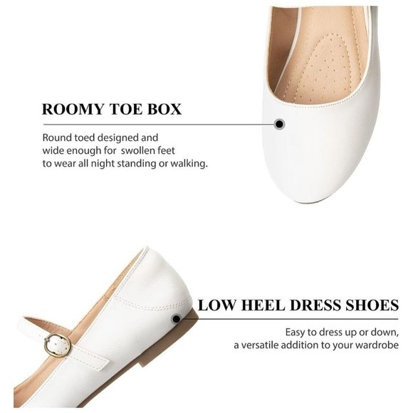 Trary Mary Jane Shoes Women, Womens Flats, Round Toe Flats Shoes Women... - Picture 4 of 10